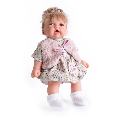 Picture of Antonio Juan® Juan Petit Hair Realistic doll with sounds and soft textile body 27cm