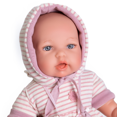 Picture of Antonio Juan® Petit Rosa Realistic doll with sounds and soft textile body 27cm