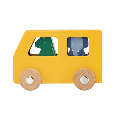 Trixie Baby® Wooden animal car set