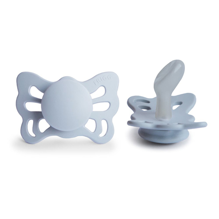 Picture of Frigg® Anatomical Silicone Pacifiers Butterfly Sage/Powder Blue  (0-6m)