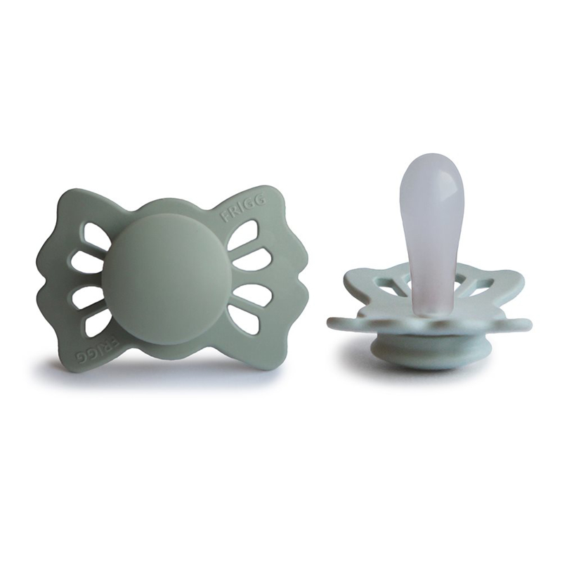 Picture of Frigg® Symmetrical Silicone Pacifiers Lucky Sage/Powder Blue (0-6m)