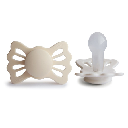 Frigg® Symmetrical Silicone Pacifiers Lucky Cream/Blush