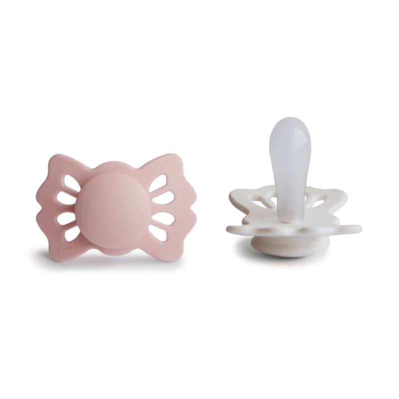 Picture of Frigg® Symmetrical Silicone Pacifiers Lucky Cream/Blush