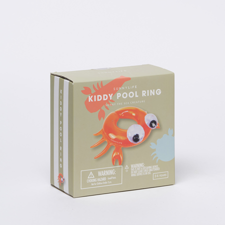 SunnyLife® Kiddy Pool Ring Sonny the Sea Creature Neon Orange 