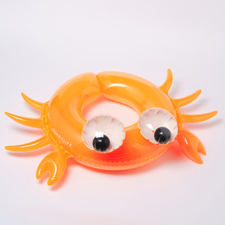 Picture of SunnyLife® Kiddy Pool Ring Sonny the Sea Creature Neon Orange 