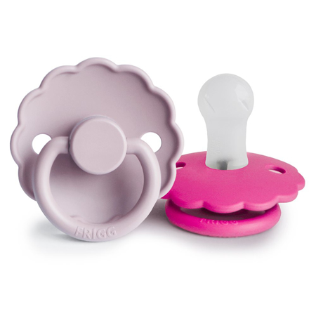 Picture of Frigg® Daisy Pacifiers Silicone Soft Lilac/Fuchsia