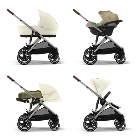 Cybex® Baby Stroller Gazelle™ S Seashell Beige (Taupe Frame)