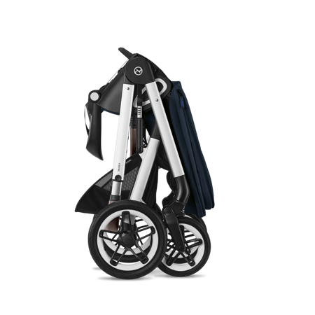 Picture of Cybex® Baby stroller Talos S LUX (0-22 kg) Ocean Blue (Silver Frame)