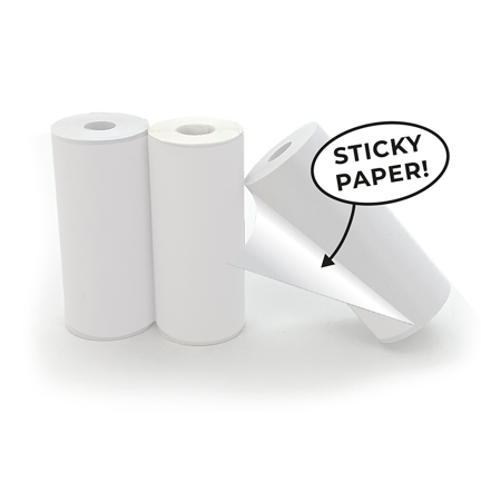 Picture of Hoppstar® 3 rolls of self-adhesive thermal paper refill pack