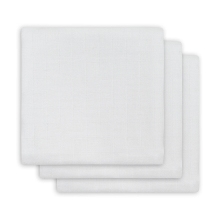Jollein® Muslin multi cloth small 70x70cm White (3pack)
