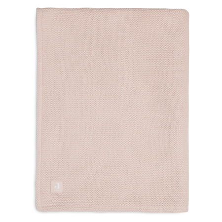 Picture of Jollein® Crib Blanket Basic Knit 100x75 Pale Pink/Coral Fleece