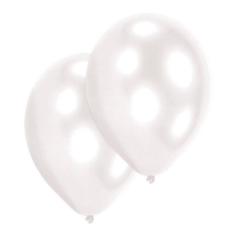 Picture of Amscan® 10 Latex Balloons Pearl White 27.5 cm