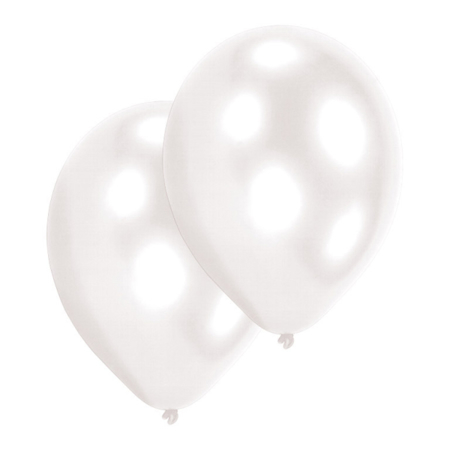 Amscan® 10 Latex Balloons Pearl White 27.5 cm