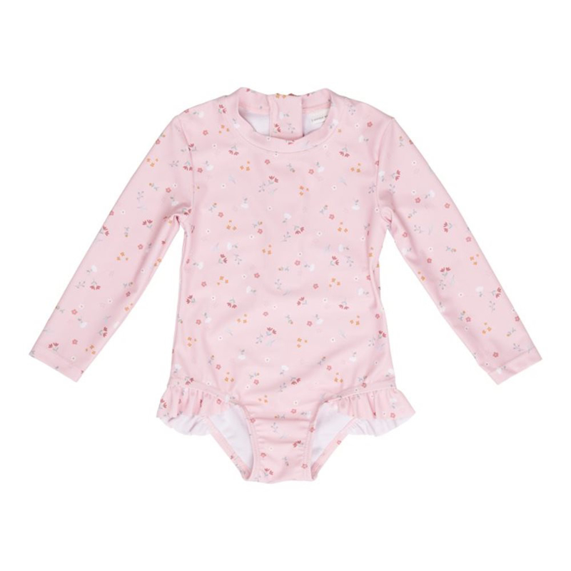 Picture of Little Dutch® Bathsuit long sleeves ruffles Little Pink Flowers