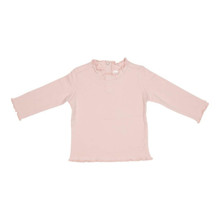 Picture of Little Dutch® T-shirt long sleeves with ruffles Soft Pink (74)