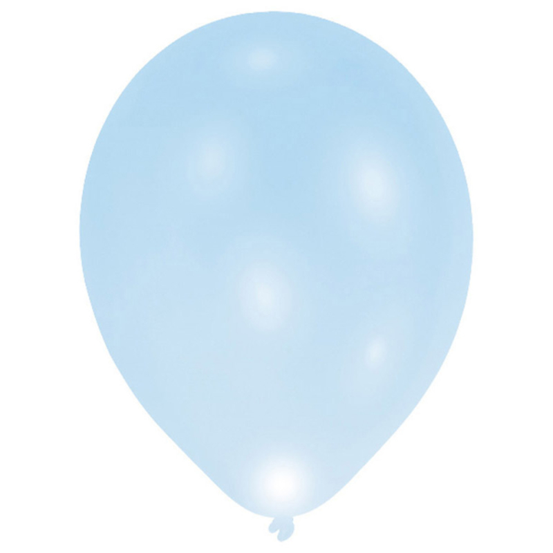 Picture of Amscan® 5 Latex Balloons LED Blue 27.5 cm