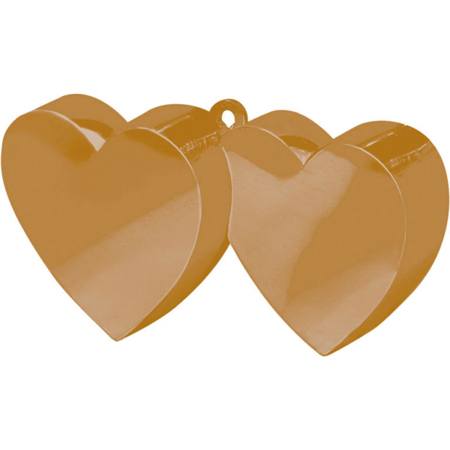 Picture of Amscan® Balloon Weight Double Heart 170 g Gold 