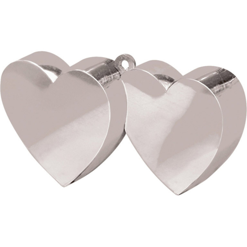 Picture of Amscan® Balloon Weight Double Heart 170g Silver 