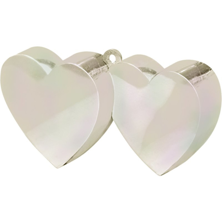 Picture of Amscan® Balloon Weight Double Heart 170 g Iridescent