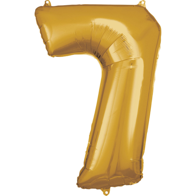 Picture of Amscan® Foil Balloon Large Numbe 7 (86 cm) Gold