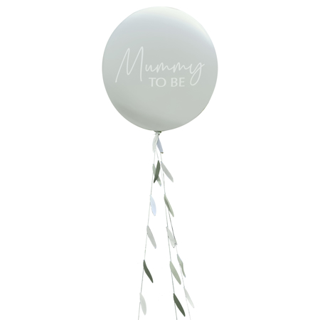 Ginger Ray® Mummy To Be Baby Shower Balloon with Botanical Tail