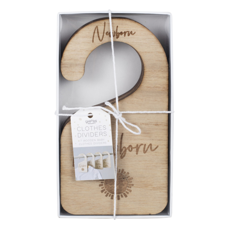 Ginger Ray® Wooden Hangers for organizing baby clothes Baby 