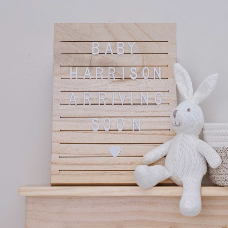 Picture of Ginger Ray® Wooden Letter Board with Letters