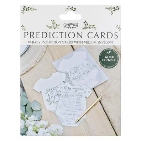 Picture of Ginger Ray® Baby Prediction Cards Baby Shower Game