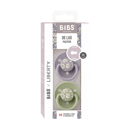 Picture of Bibs® Baby Pacifier De Lux Liberty Silicone - Capel Silicone Sage Mix (0-36m)