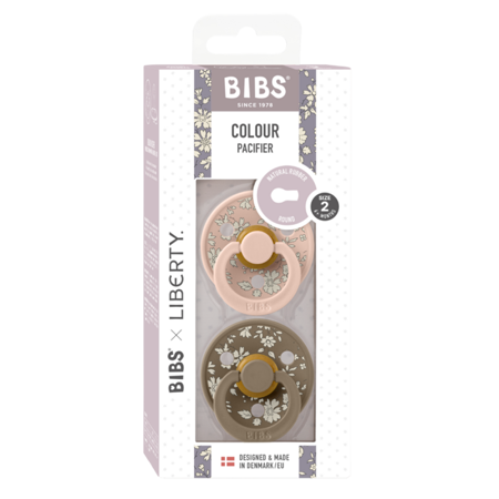 Picture of Bibs® Natural Rubber Baby Pacifier Liberty - Capel Blush Mix 2 (6-18m)