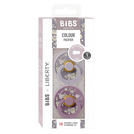 Picture of Bibs® Natural Rubber Baby Pacifier Liberty - Capel Fossil Grey Mix 1 (0-6m)