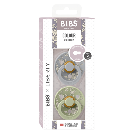 Picture of Bibs® Natural Rubber Baby Pacifier Liberty - Capel Sage Mix 2 (6-18m)