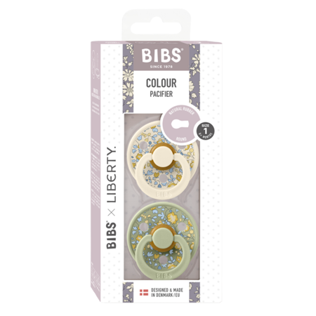 Picture of Bibs® Natural Rubber Baby Pacifier Liberty - Eloise Sage Mix 1 (0-6m)