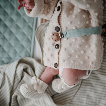 Picture of Mushie® Pacifier Clip Fabric - Natural