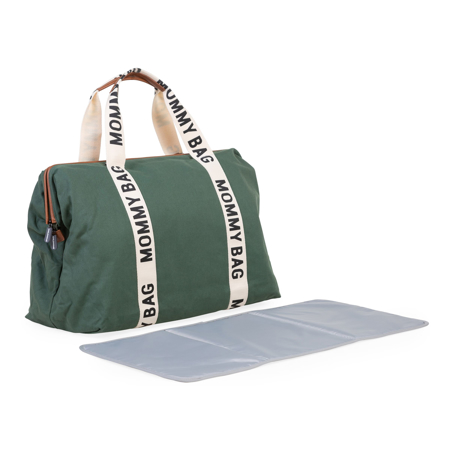Childhome® Mommy Bag Nursery Bag Signature Canvas Green