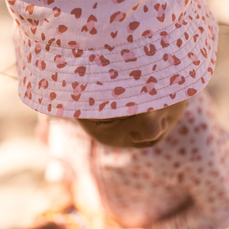 Swim Essentials® Sun hat Old Pink Leopard