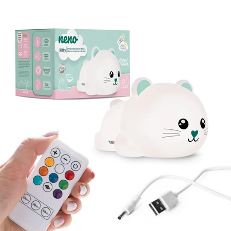 Picture of Neno® Silicone bedside lamp for children Kitty