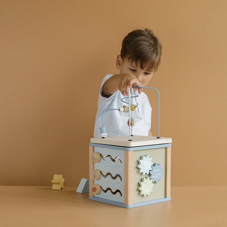 Picture of Little Dutch® Wooden Activity Cube Wild Flowers