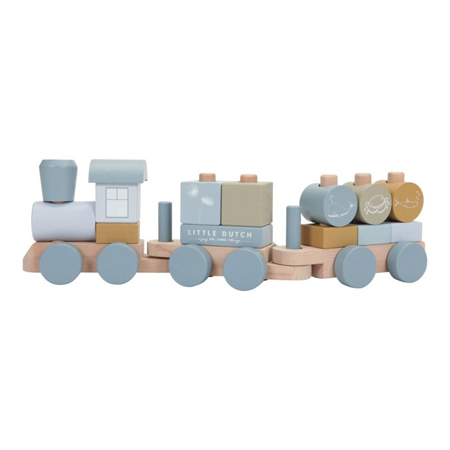 Picture of Little Dutch® Stacking Train Blue