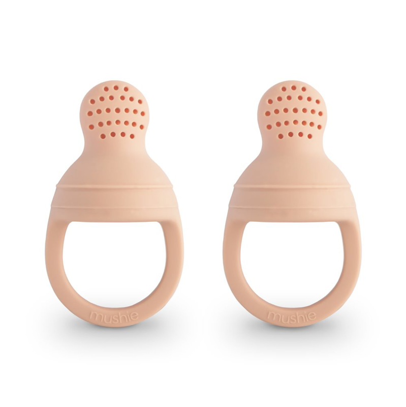 Picture of Mushie® Silicone Fresh Food Feeder 2-pack Blush