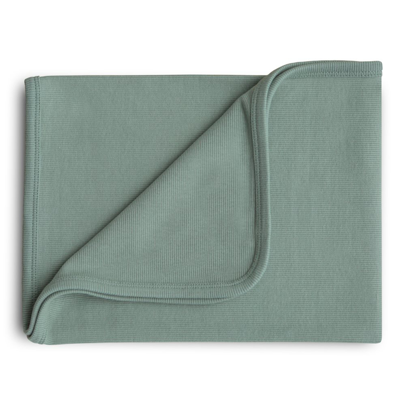 Picture of Mushie® Ribbed Baby Blanket - Roman Green