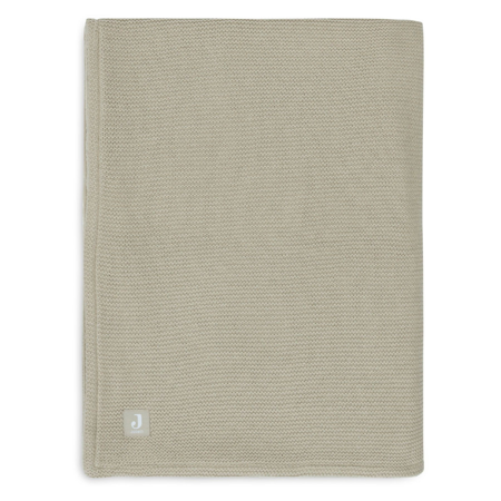 Picture of Jollein® Crib Blanket Basic Knit 100x75 Olive Green/Fleece