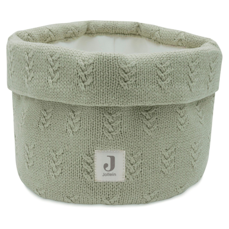 Picture of Jollein® Changing Table Basket Grain Knit Olive Green