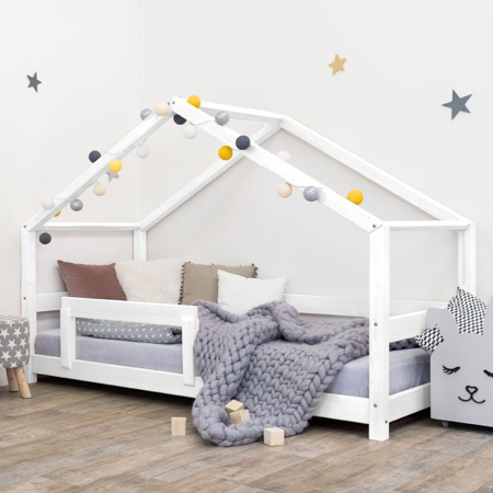 Benlemi® Children's House Bed Lucky 200x90 White