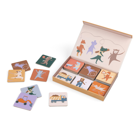 Picture of Sebra® Memory game in a box Toes/Builders