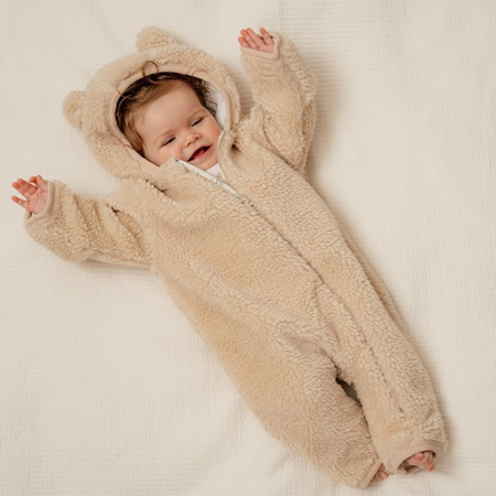 Little Dutch® Teddy one-piece suit Baby Bunny Sand