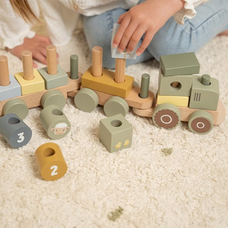 Picture of Little Dutch® Stacking Train Little Farm