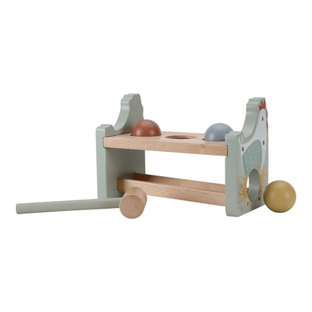 Picture of Little Dutch® Pounding Bench with Rolling balls Little Farm
