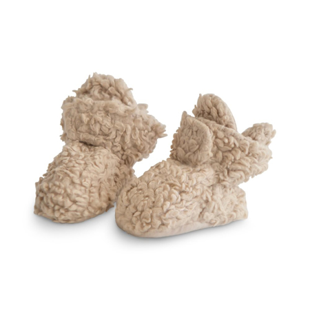 Picture of Mushie® Cozy Baby Booties - Oatmeal