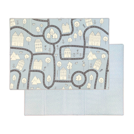 Picture of Evibell® Foldable Play Mat 150x190 Dots/City Blue